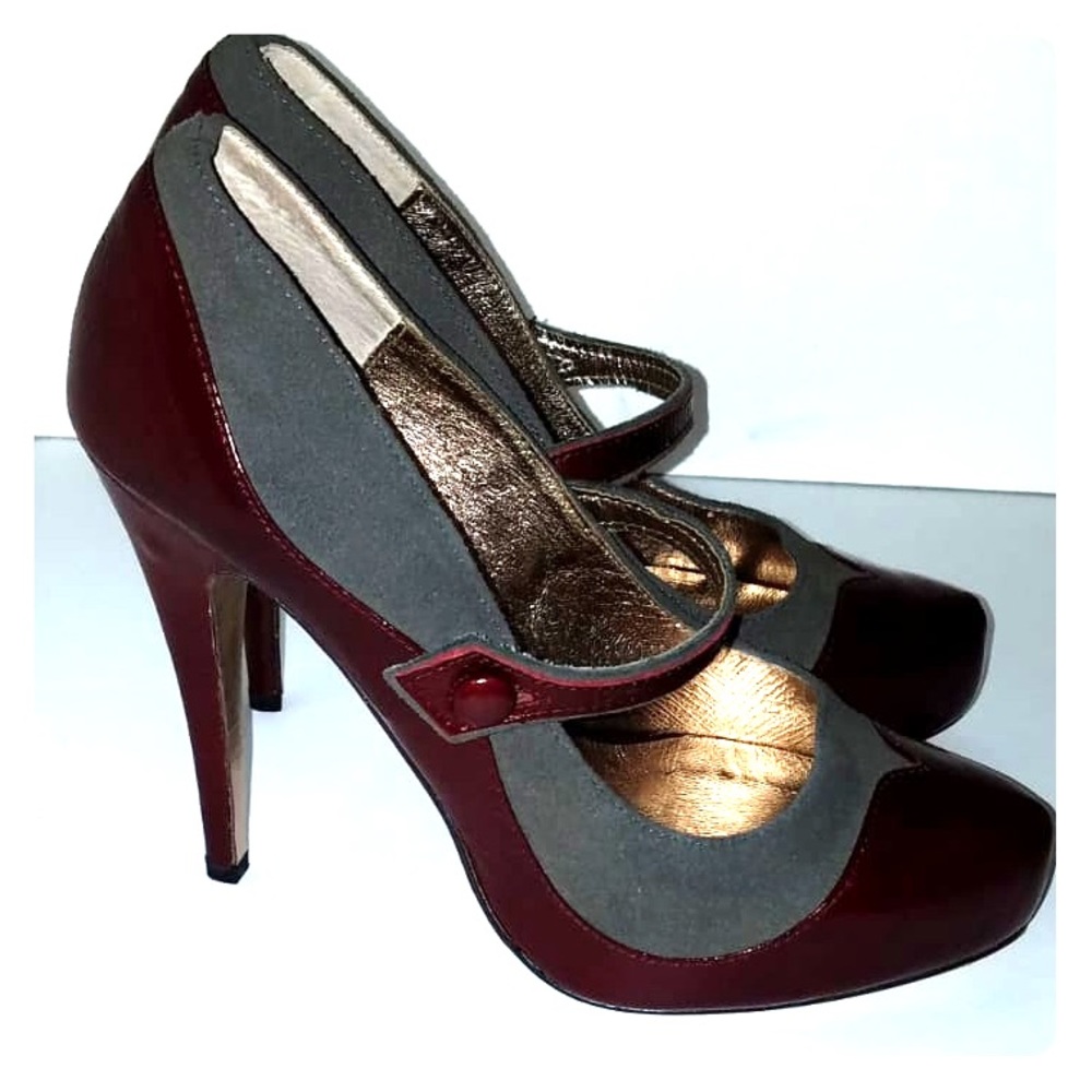 Beautiful leather & suede heels